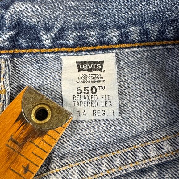 Vintage Levi’s 550 Relaxed Fit‎ Tapered Leg Women’s Jeans Size 14 Reg L 1999 - Picture 8 of 13